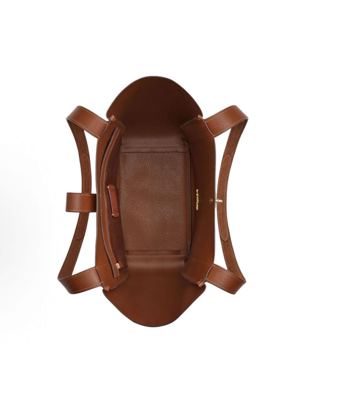 COACH Коричневая замшевая сумка тоут, фото 3