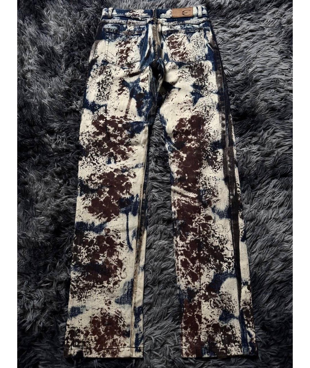 JUST CAVALLI Голубые хлопковые джинсы слим, фото 2