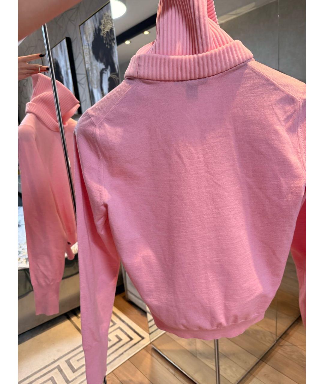 LOUIS VUITTON Розовый хлопковый джемпер / свитер, фото 2