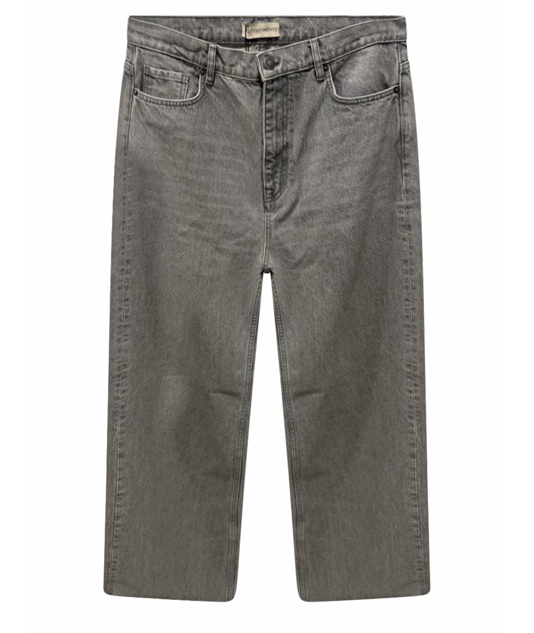 AUTENTIMENTS Серые хлопковые прямые джинсы, фото 1