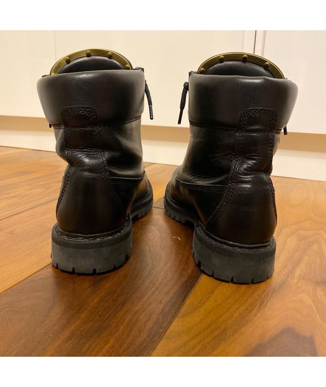 BALMAIN Черные кожаные ботинки, фото 4