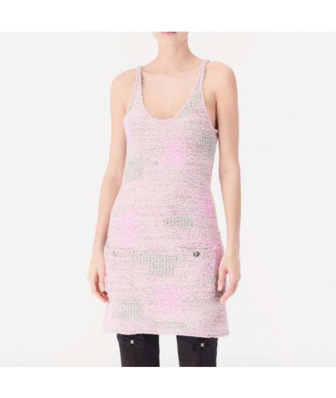 CHANEL Розовое повседневное платье, фото 3