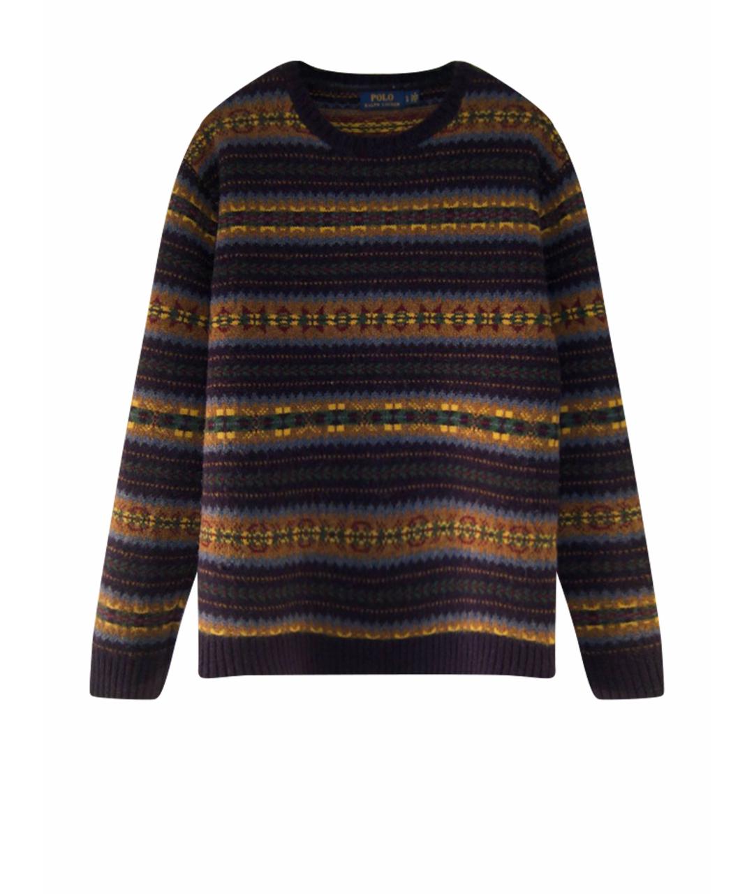 POLO RALPH LAUREN Темно-синий шерстяной джемпер / свитер, фото 1