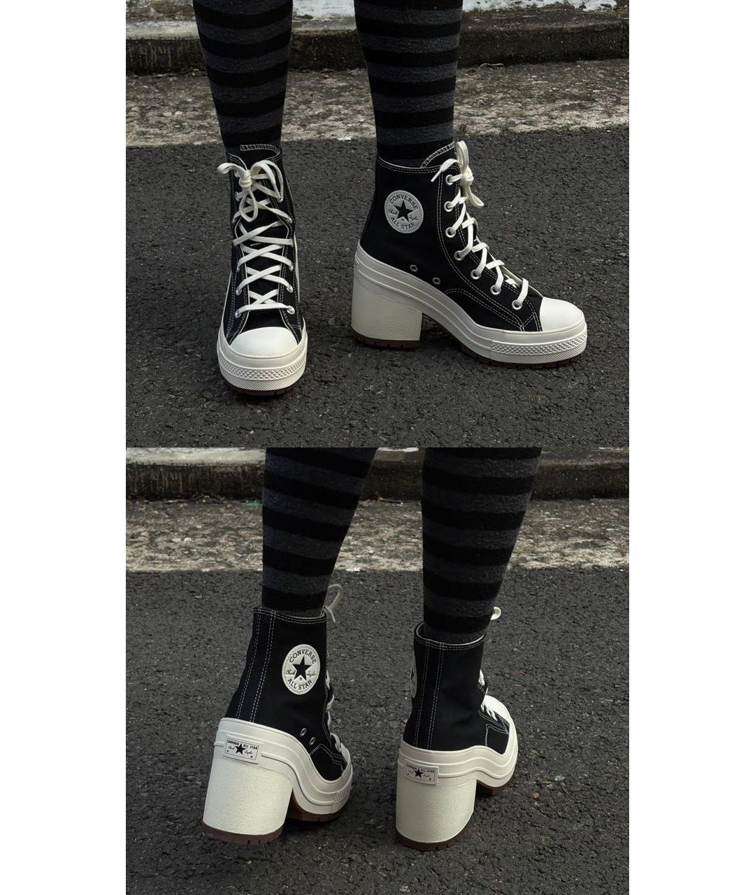 CONVERSE Черные резиновые ботинки, фото 5