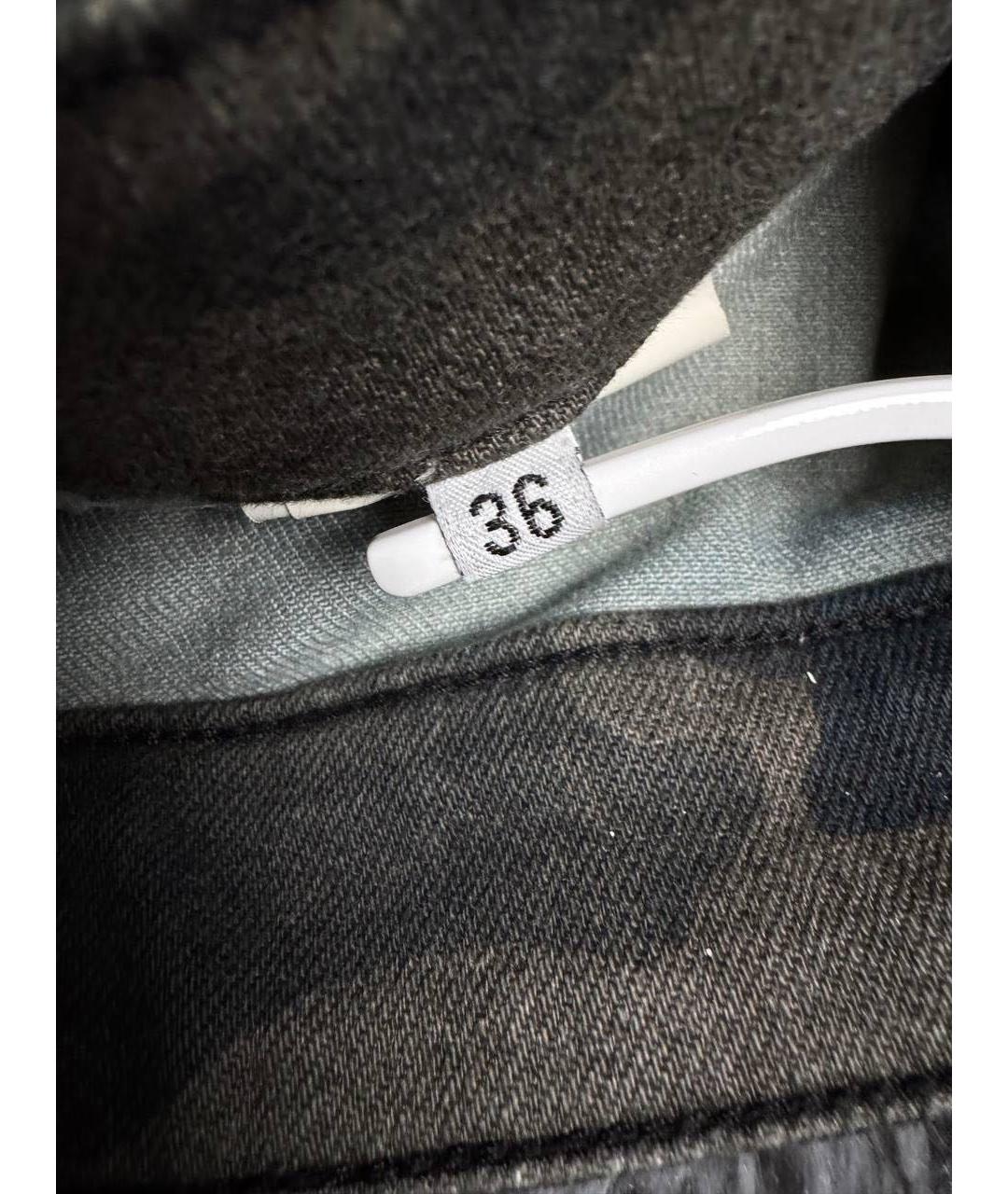 BALMAIN Хаки хлопковые джинсы слим, фото 8