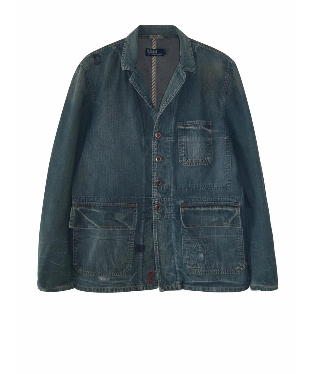 POLO RALPH LAUREN Синий хлопковый пиджак, фото 1