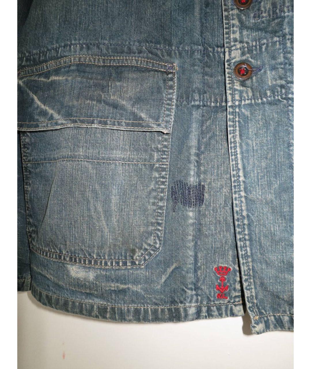 POLO RALPH LAUREN Синий хлопковый пиджак, фото 7