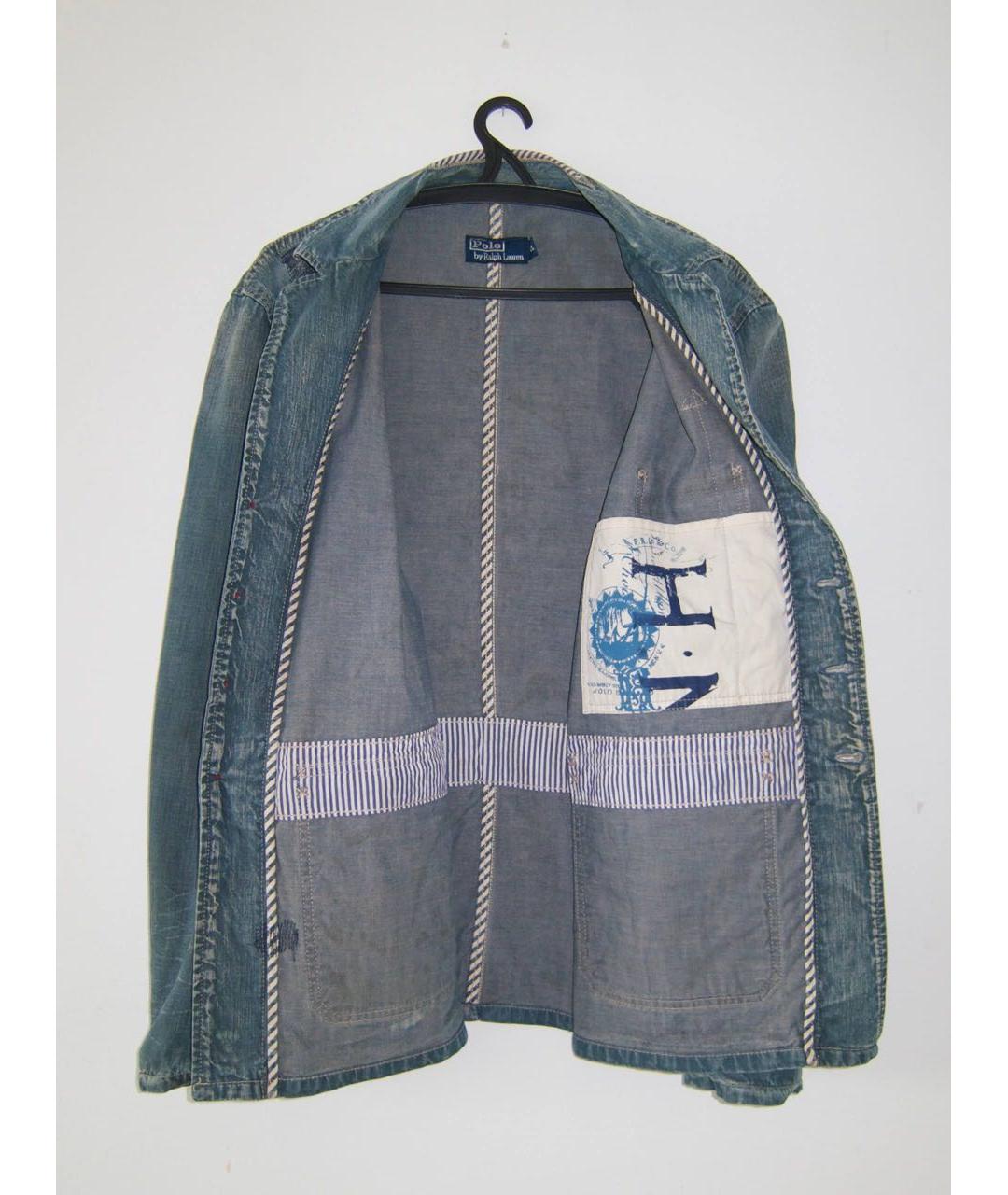 POLO RALPH LAUREN Синий хлопковый пиджак, фото 3