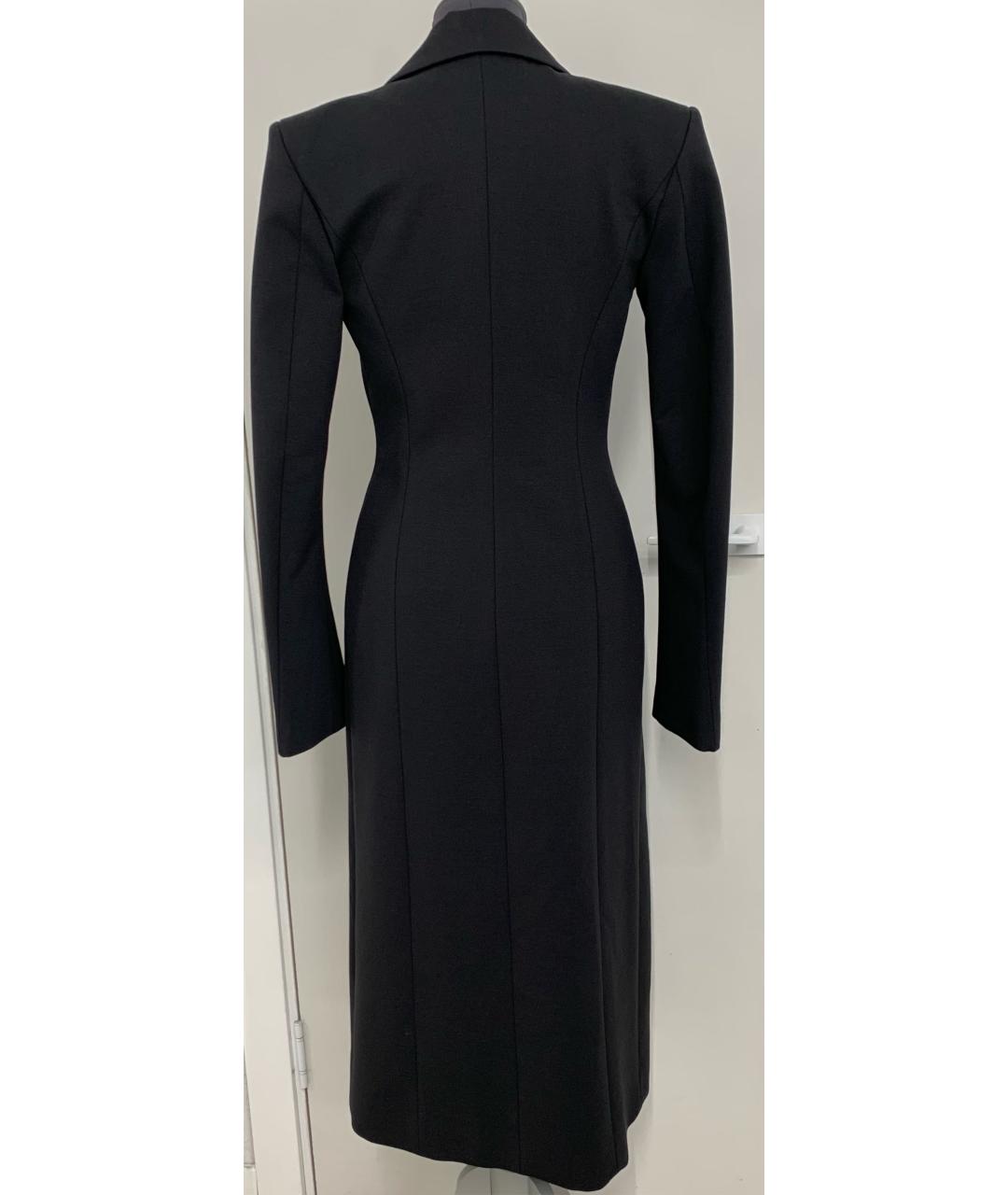 THE ATTICO Черное хлопковое пальто, фото 3