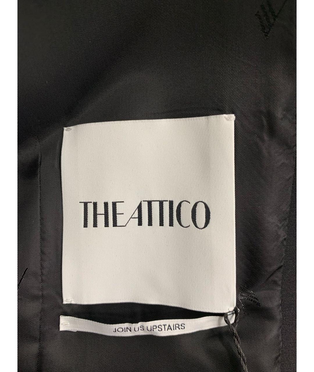 THE ATTICO Черное хлопковое пальто, фото 4