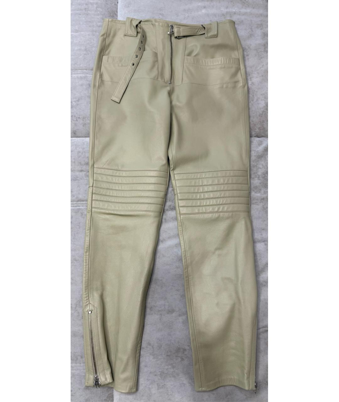 TWIN-SET Кожаные брюки узкие, фото 5