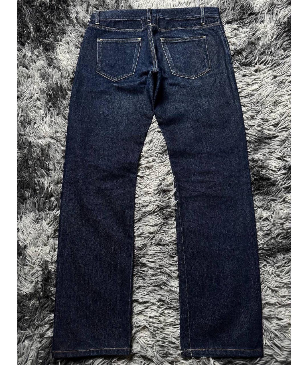 SAINT LAURENT Темно-синие хлопковые джинсы скинни, фото 3