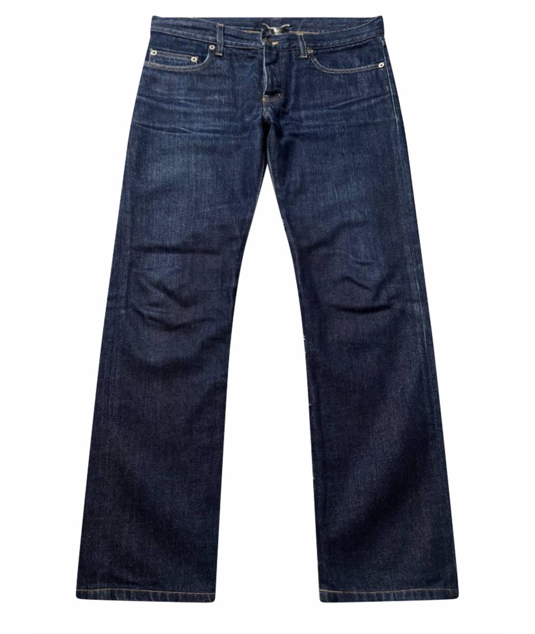 SAINT LAURENT Темно-синие хлопковые джинсы скинни, фото 1