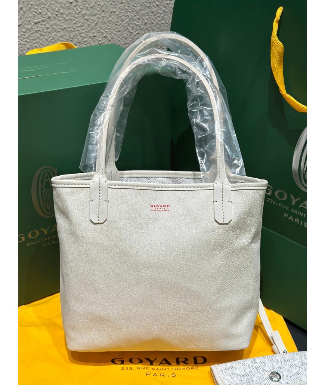 GOYARD Белая сумка тоут, фото 2