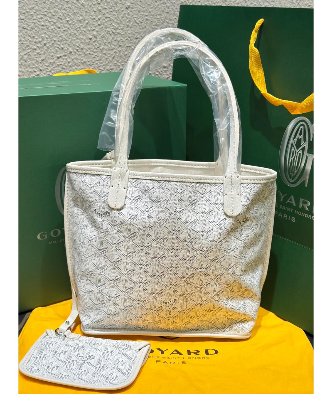 GOYARD Белая сумка тоут, фото 3