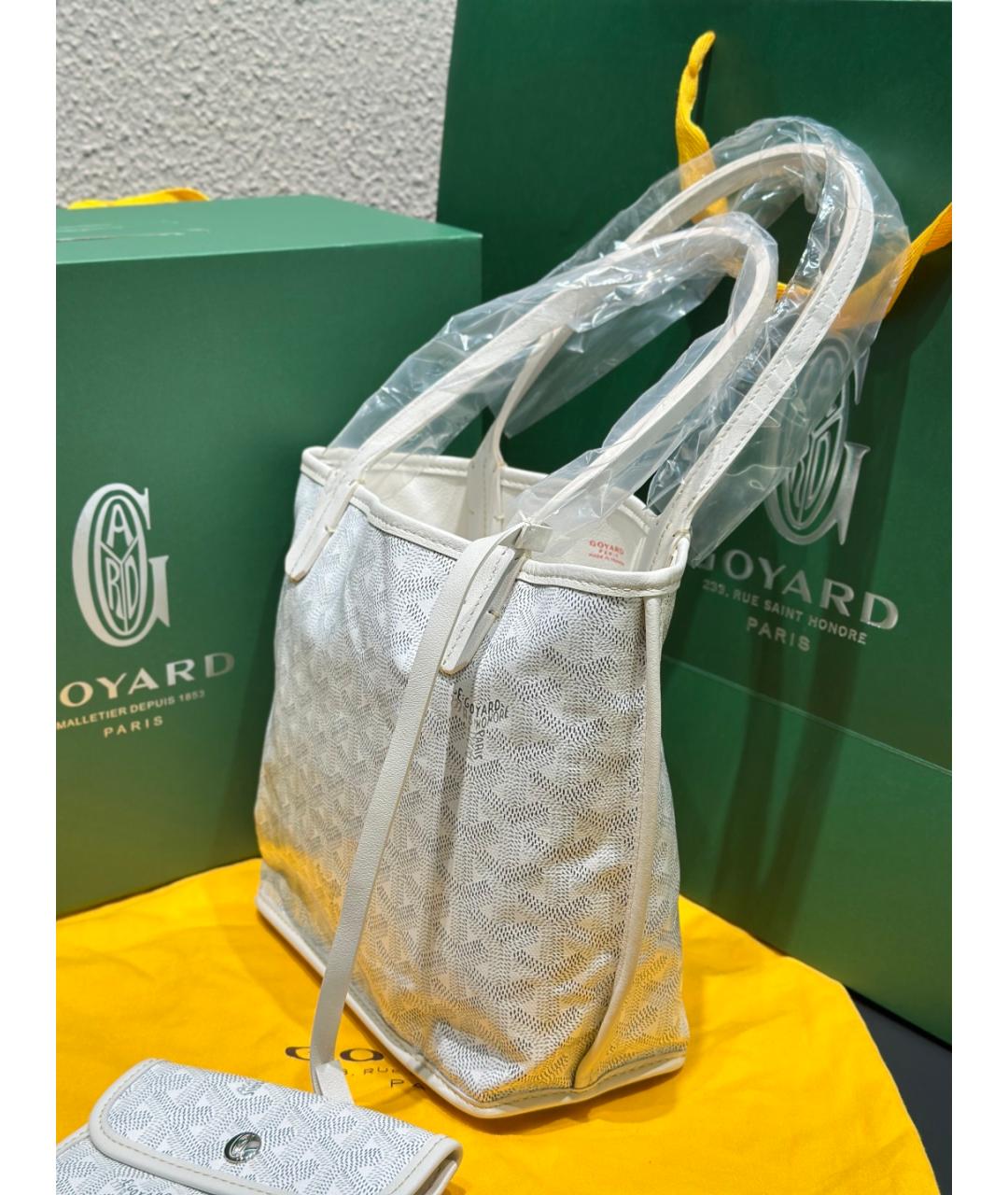 GOYARD Белая сумка тоут, фото 5