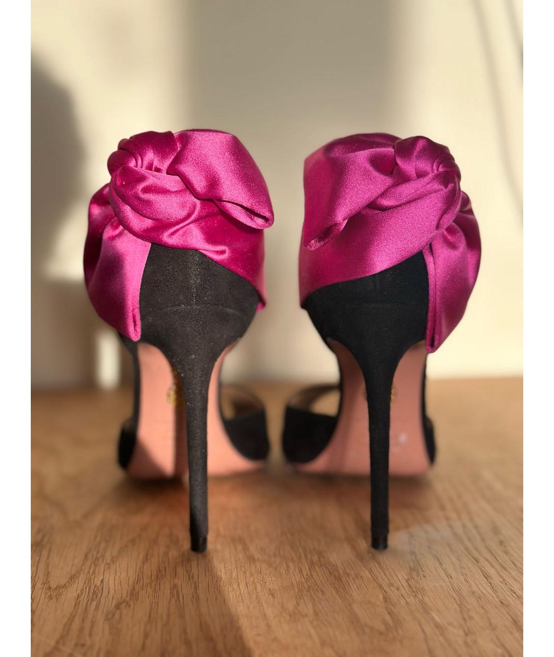 AQUAZZURA Черные замшевые туфли, фото 3