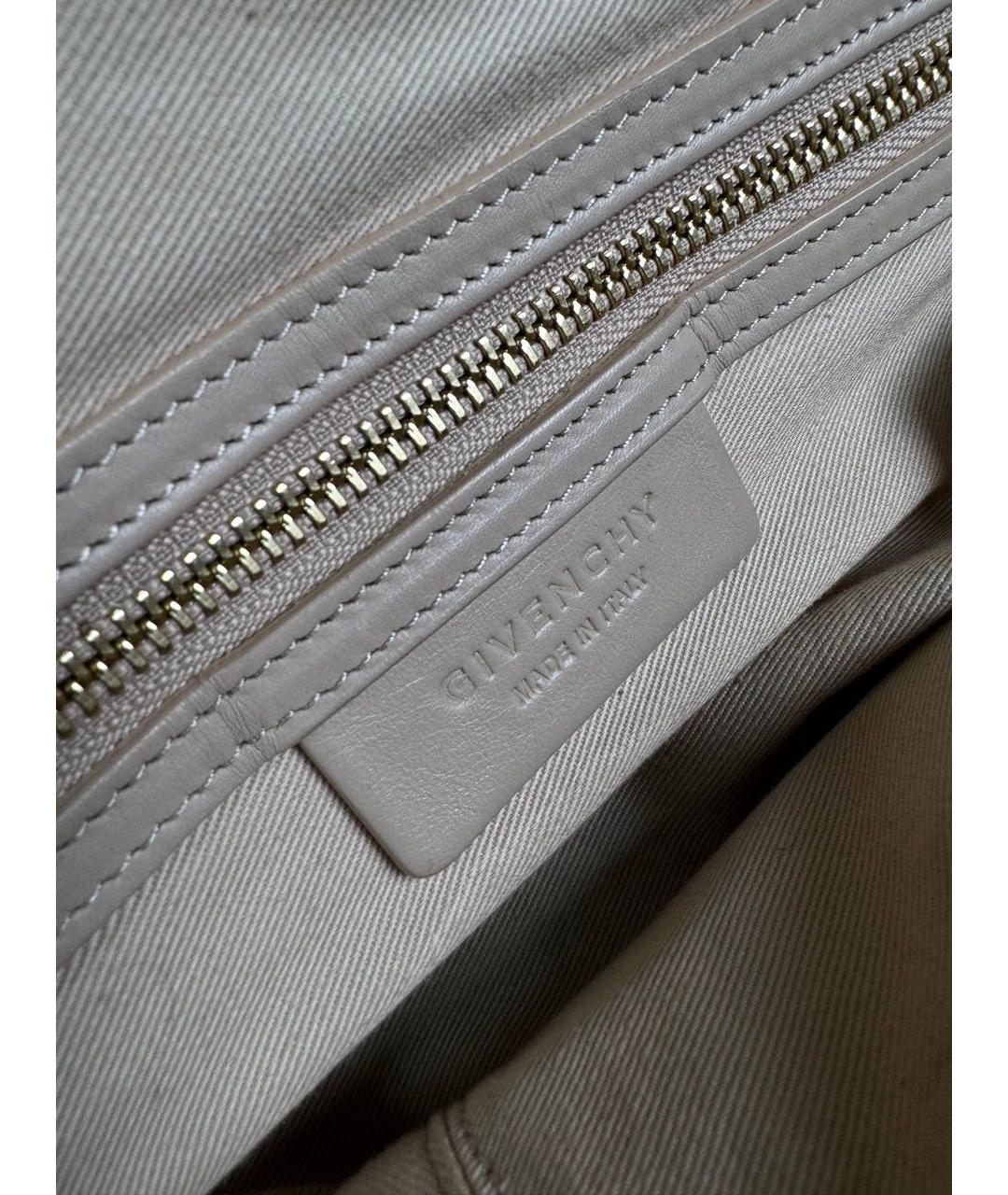 GIVENCHY Коричневая кожаная сумка с короткими ручками, фото 5