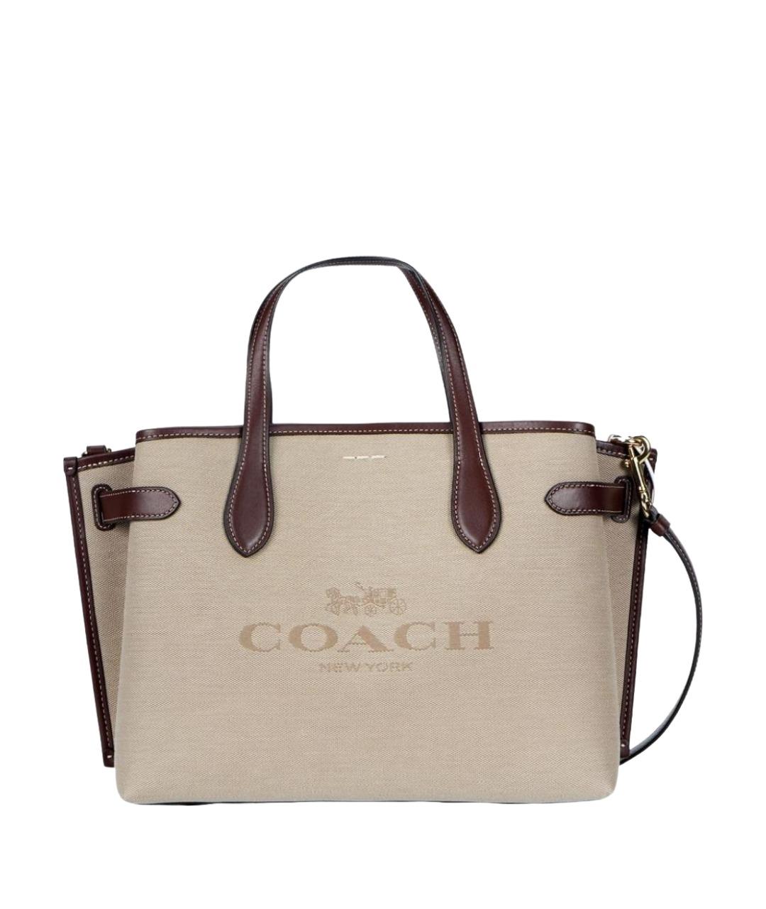 COACH Бежевая сумка тоут, фото 1