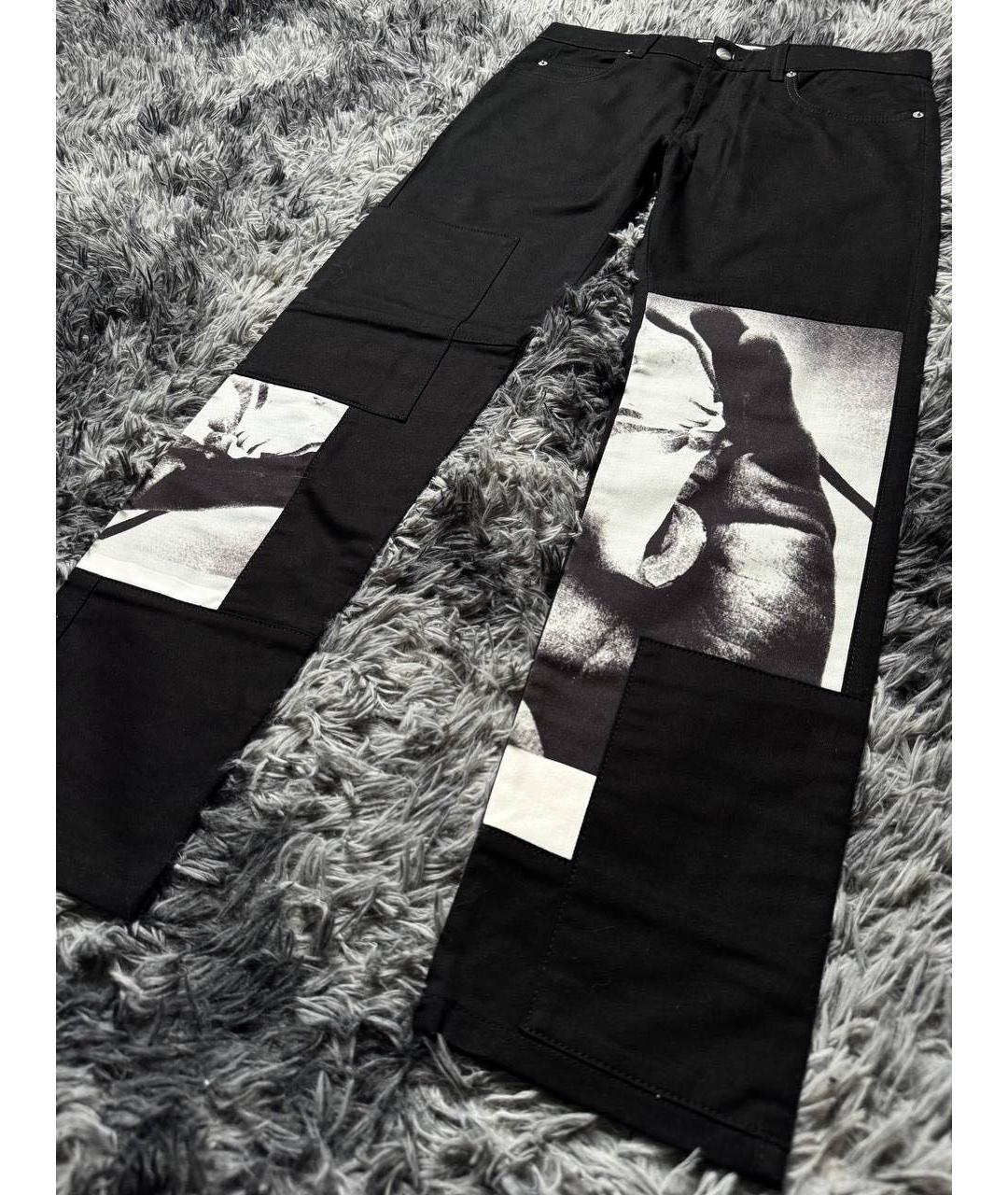 ALEXANDER MCQUEEN Черные хлопковые джинсы скинни, фото 3