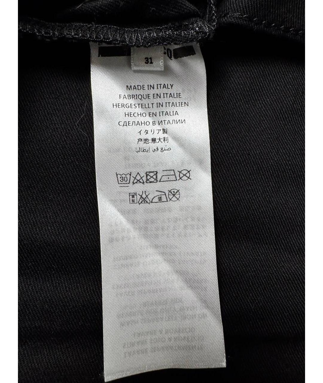 ALEXANDER MCQUEEN Черные хлопковые джинсы скинни, фото 7