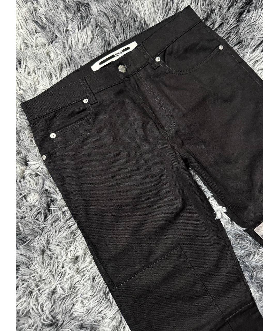 ALEXANDER MCQUEEN Черные хлопковые джинсы скинни, фото 5