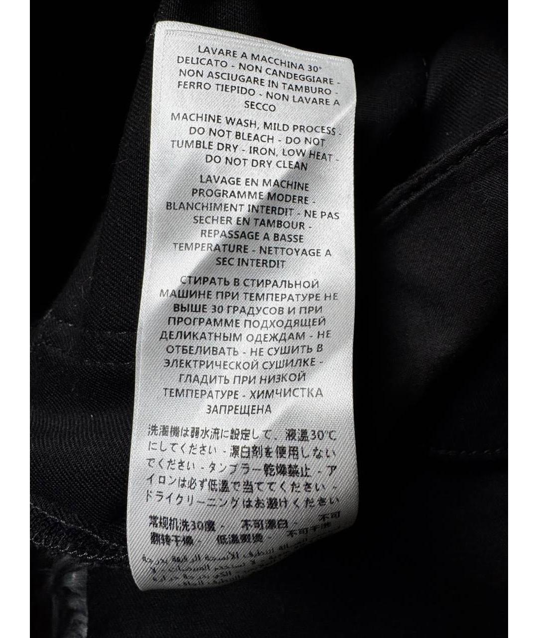 ALEXANDER MCQUEEN Черные хлопковые джинсы скинни, фото 8