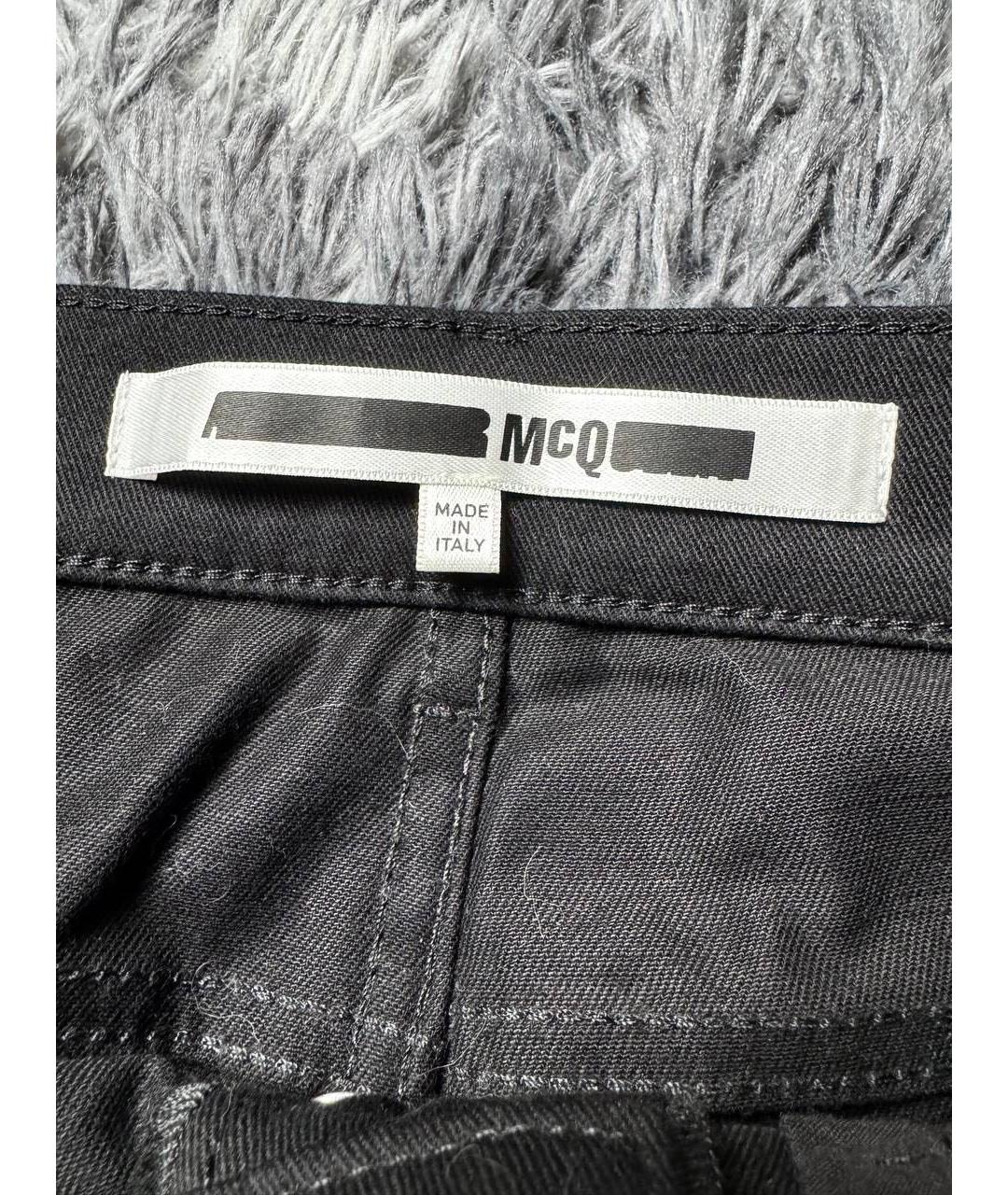 ALEXANDER MCQUEEN Черные хлопковые джинсы скинни, фото 6