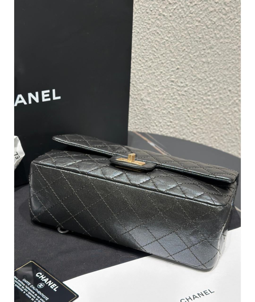 CHANEL Черная кожаная сумка через плечо, фото 3