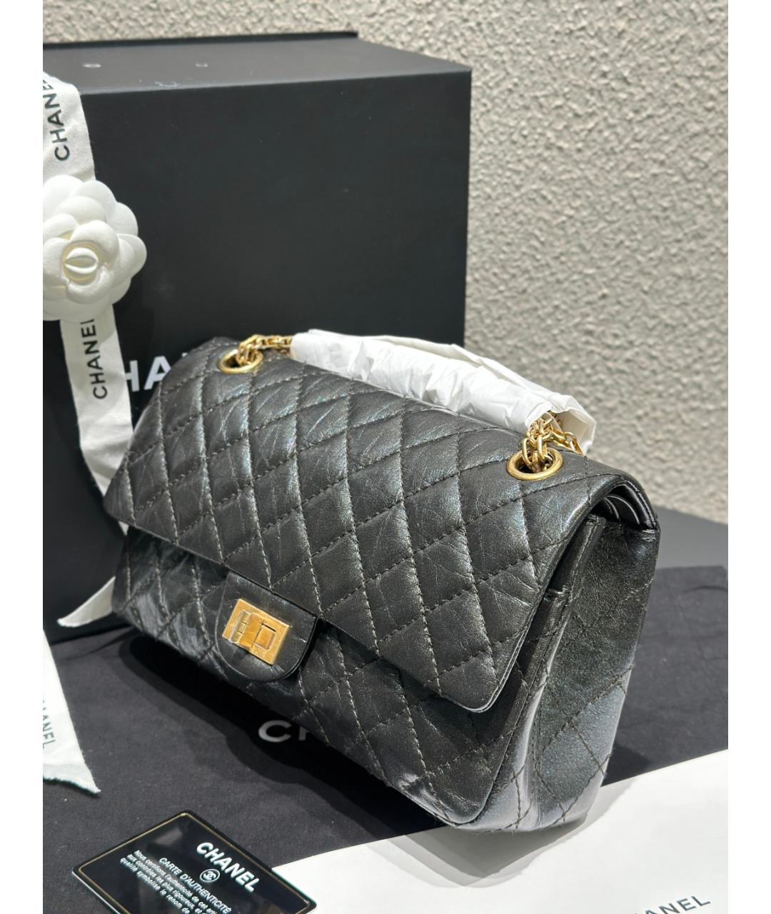 CHANEL Черная кожаная сумка через плечо, фото 8