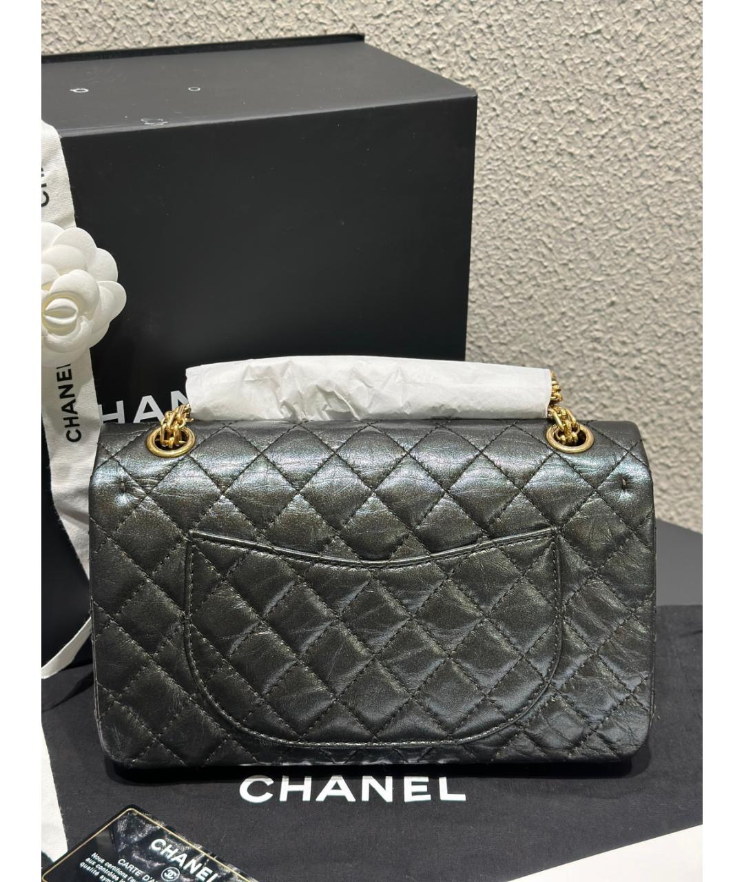 CHANEL Черная кожаная сумка через плечо, фото 4