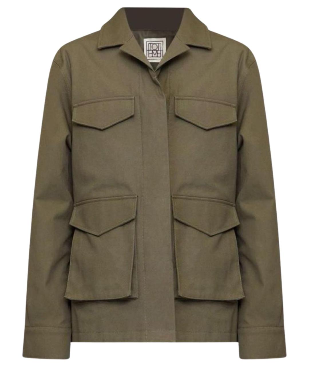 TOTEME Хаки хлопковый жакет/пиджак, фото 1