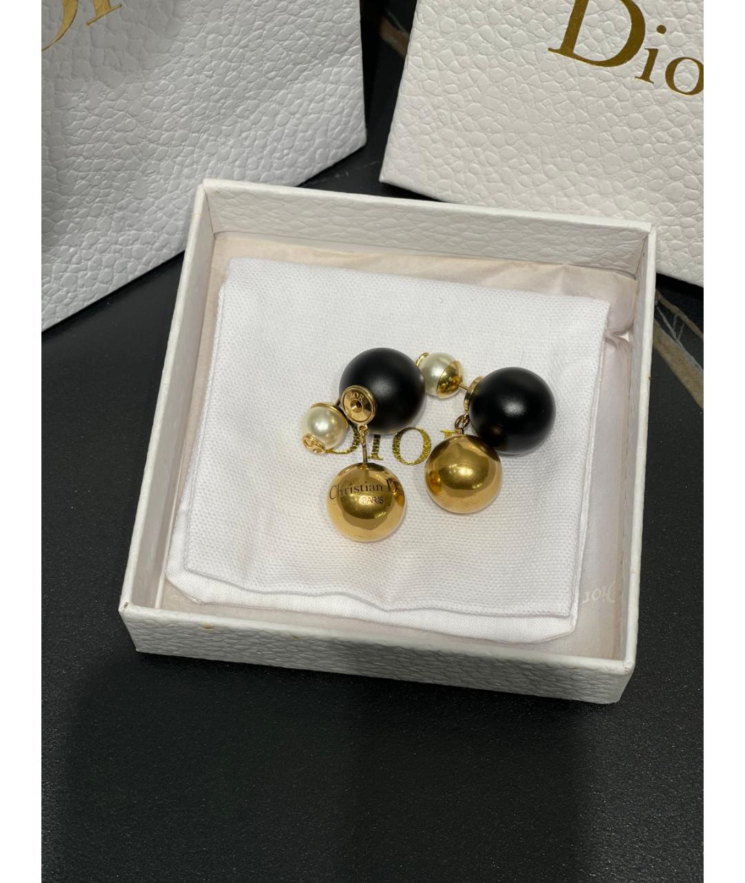 CHRISTIAN DIOR Черные серьги, фото 4