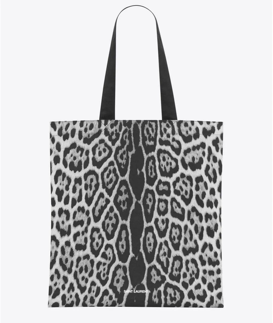 SAINT LAURENT Черная тканевая пляжная сумка, фото 8