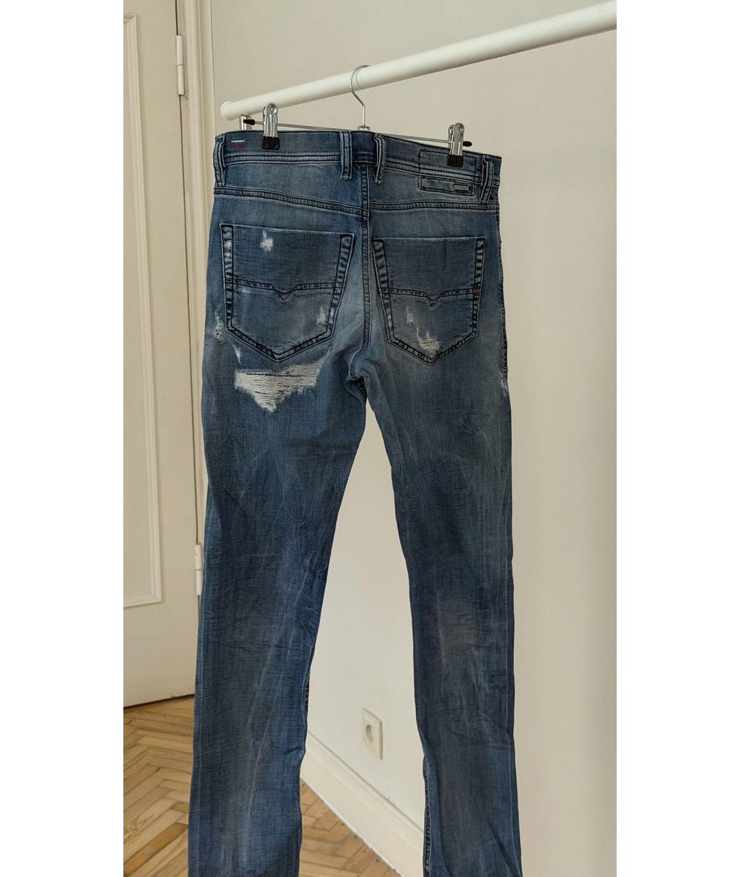 DIESEL Синие хлопковые джинсы скинни, фото 2