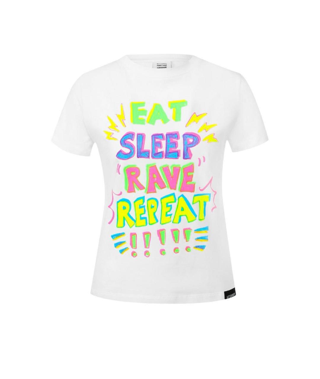 VETEMENTS Мульти хлопко-эластановая футболка, фото 9