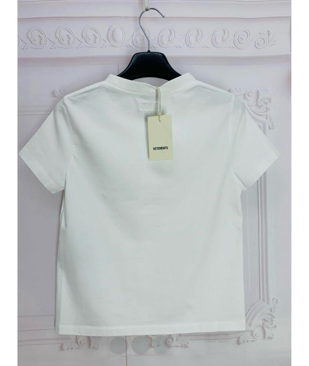 VETEMENTS Мульти хлопко-эластановая футболка, фото 2