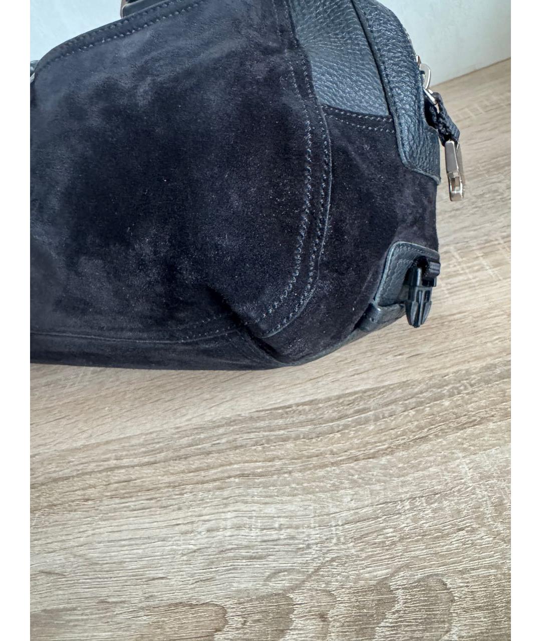 PRADA Черная кожаная сумка с короткими ручками, фото 6