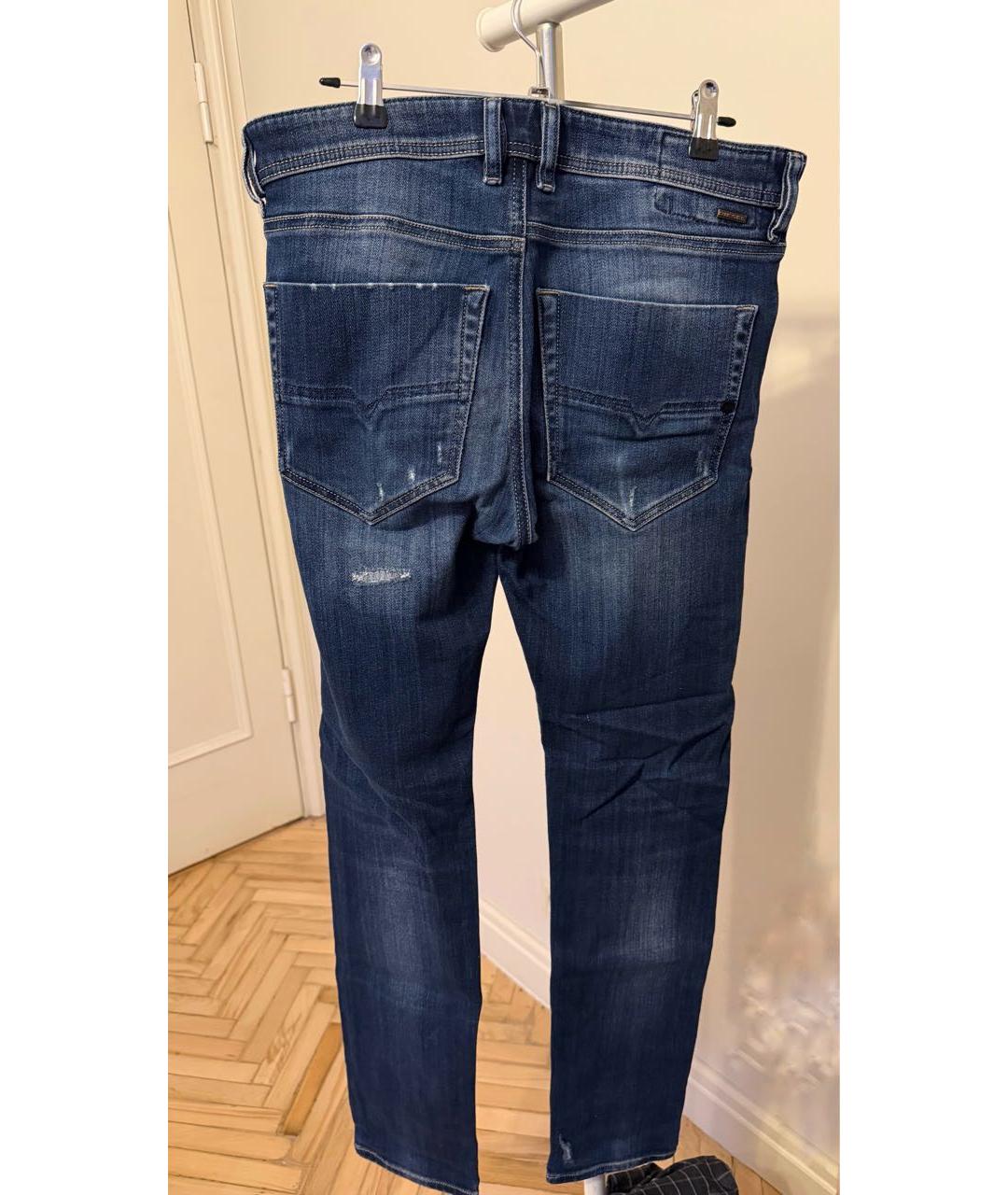 DIESEL Темно-синие хлопковые джинсы скинни, фото 2