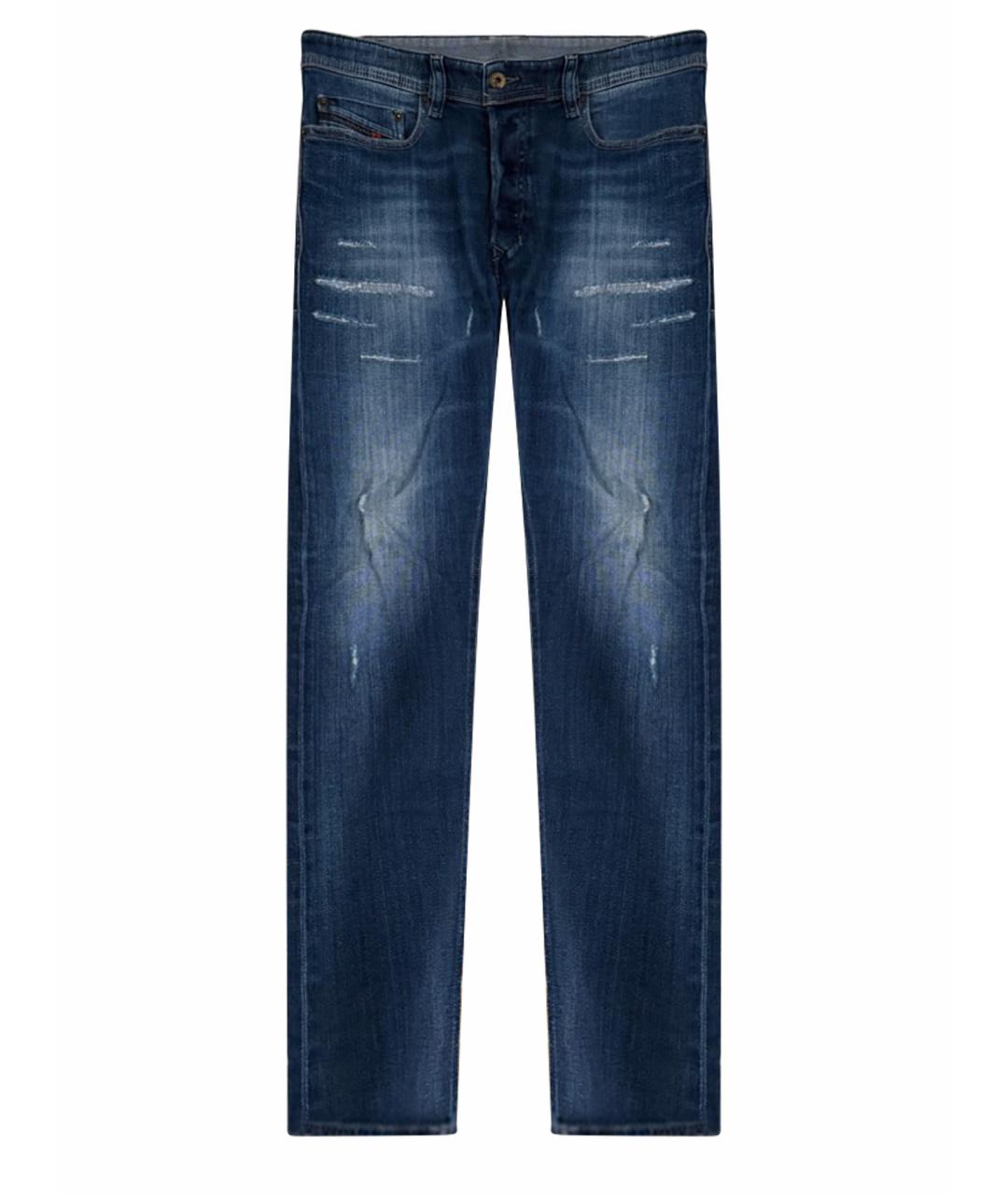 DIESEL Темно-синие хлопковые джинсы скинни, фото 1