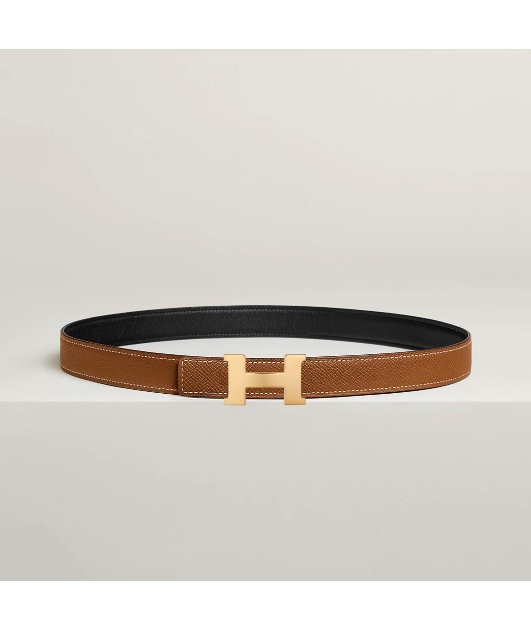 HERMES Коричневый кожаный ремень, фото 6