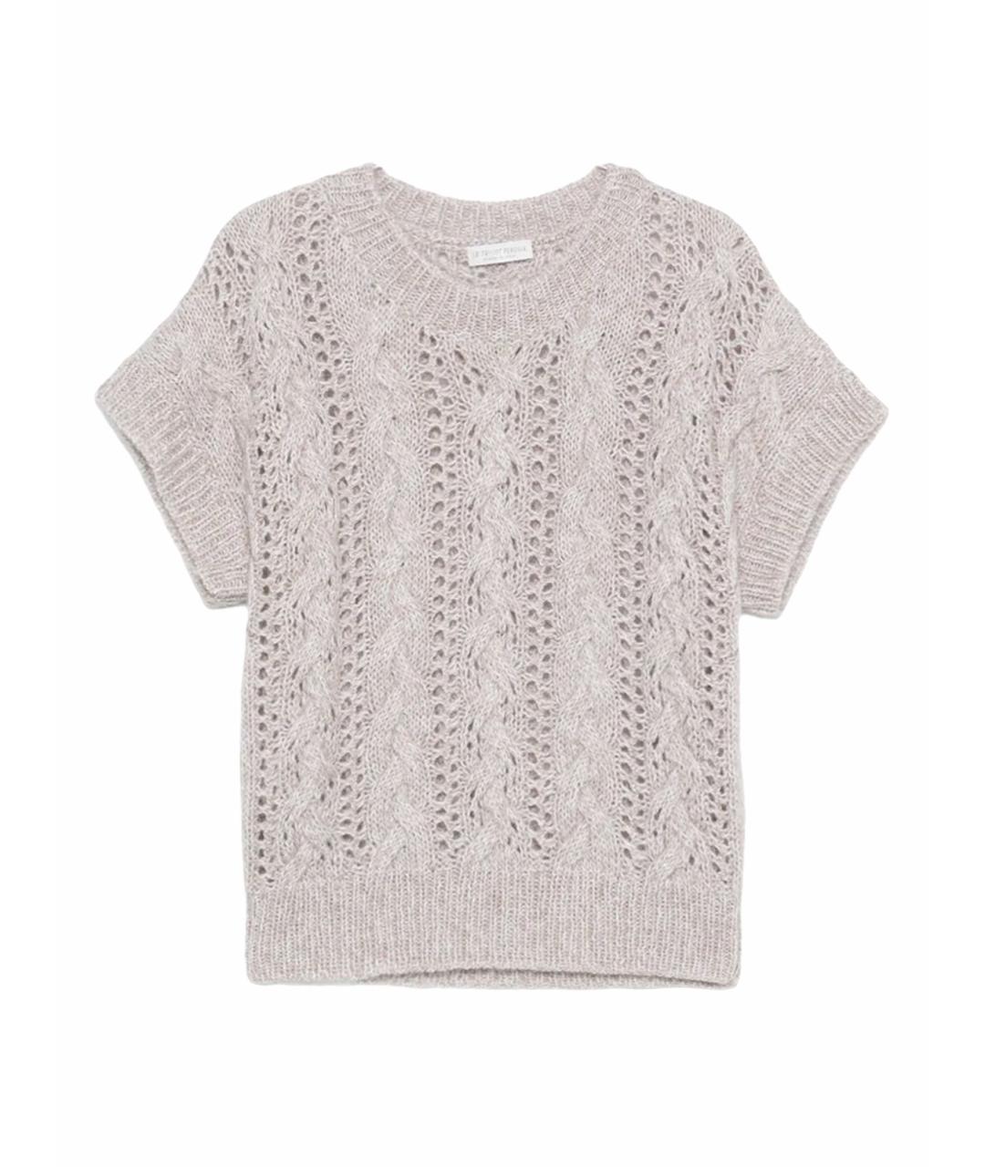 LE TRICOT PERUGIA Серый шерстяной джемпер / свитер, фото 1