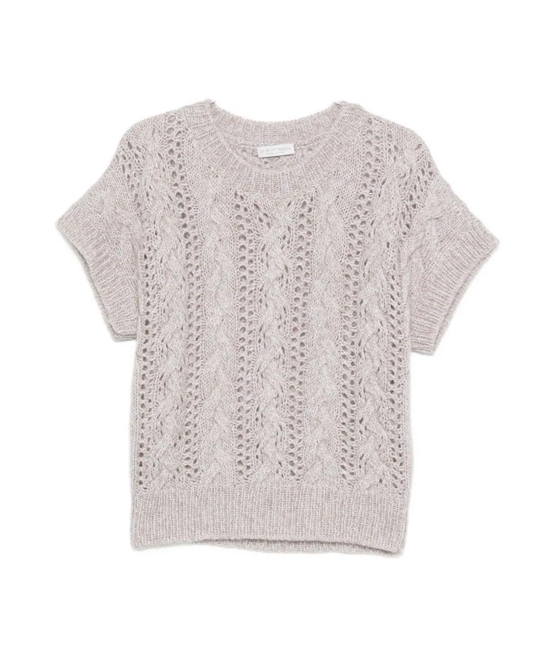 LE TRICOT PERUGIA Серый шерстяной джемпер / свитер, фото 7