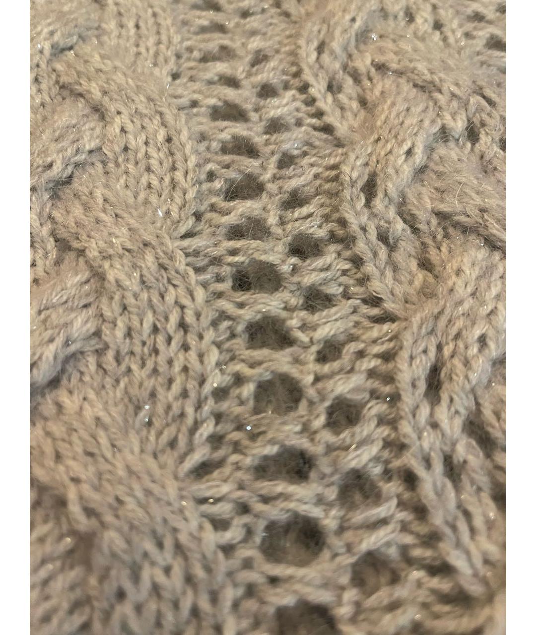 LE TRICOT PERUGIA Серый шерстяной джемпер / свитер, фото 4