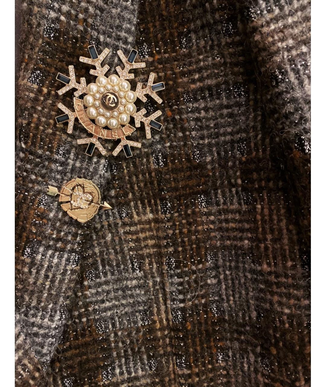 CHANEL Золотая металлическая булавка / брошь, фото 4