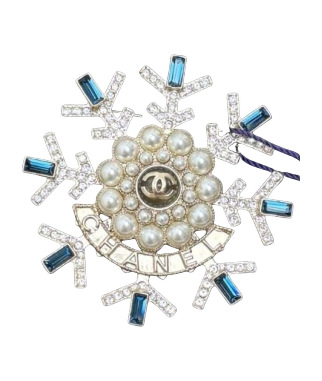 CHANEL Золотая металлическая булавка / брошь, фото 1