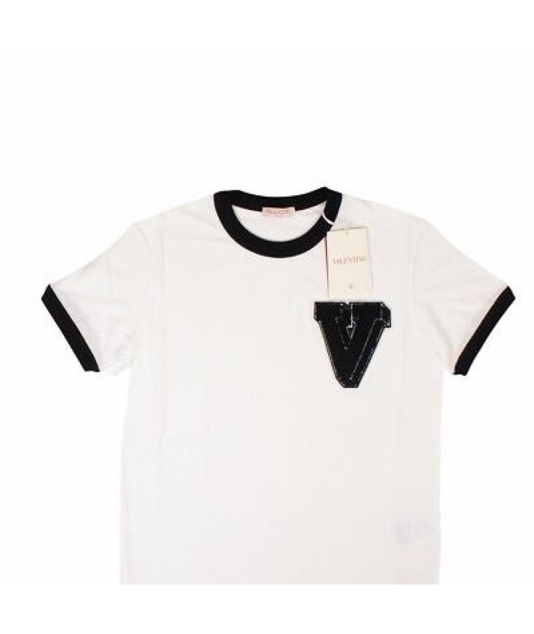 VALENTINO Белая хлопковая майка, фото 4