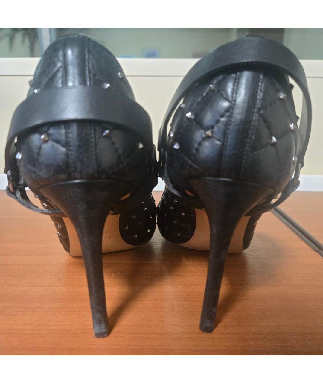 VALENTINO Черные кожаные туфли, фото 3