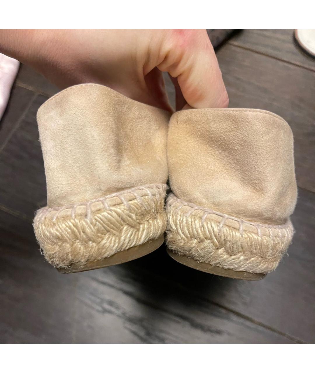 CHANEL Бежевые замшевые эспадрильи, фото 3