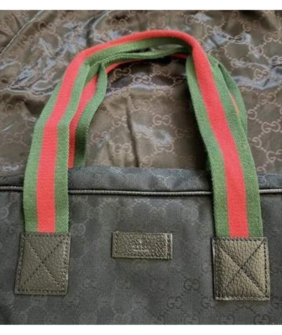 GUCCI Черная дорожная/спортивная сумка, фото 4